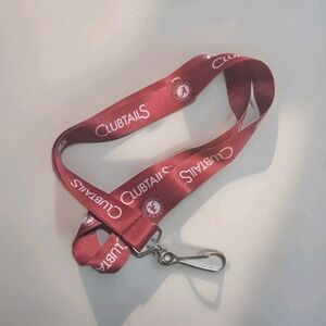 Alabama Crimson Tide Clubtails Lanyard Keychain ID Badge Holder Red White NCAA